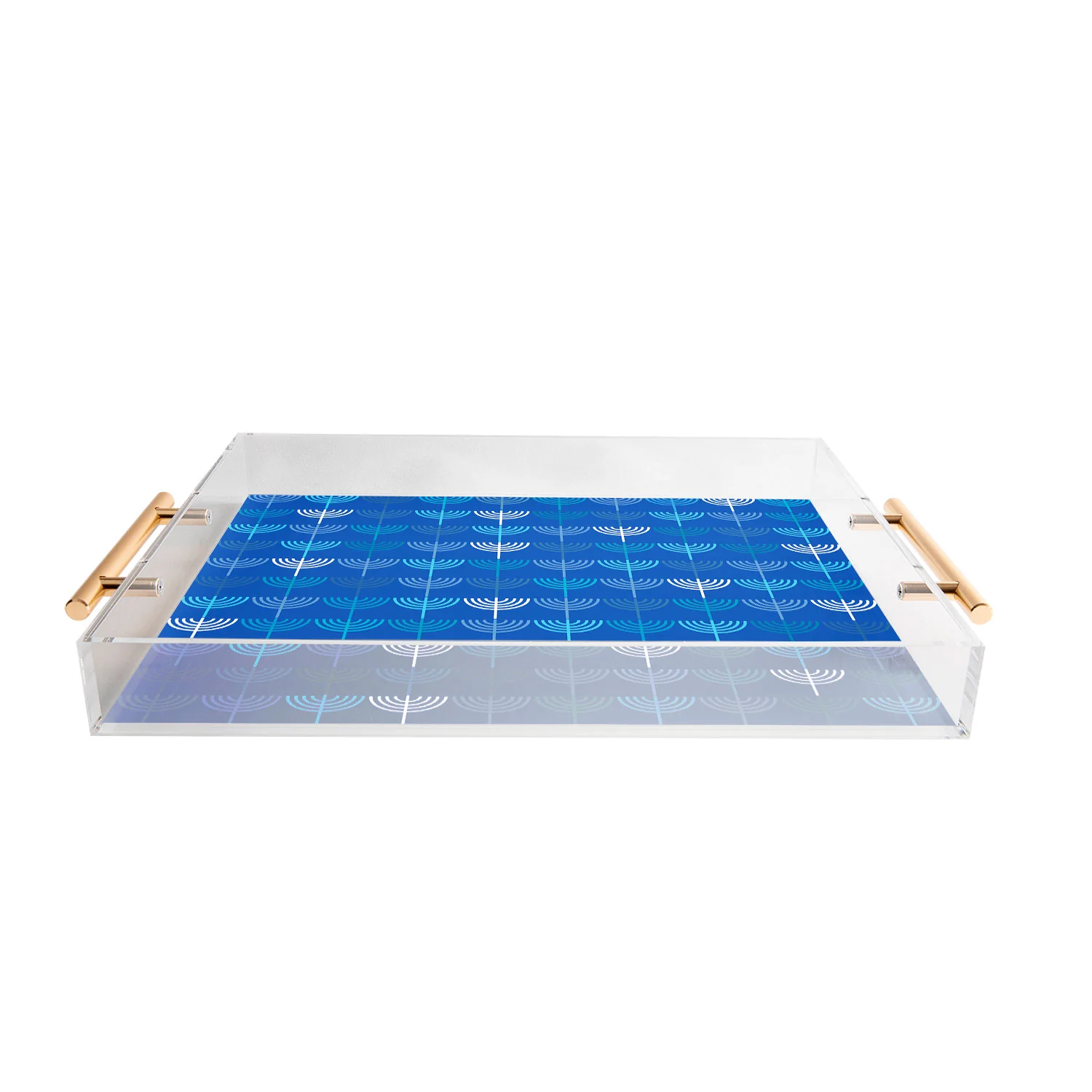 Kierkegaard Design Studio Hanukkah Chanukah Menorah Acrylic Tray - Image 4