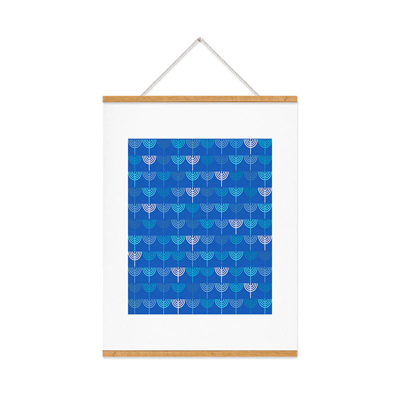 Kierkegaard Design Studio Hanukkah Chanukah Menorah Art Print - Image 37