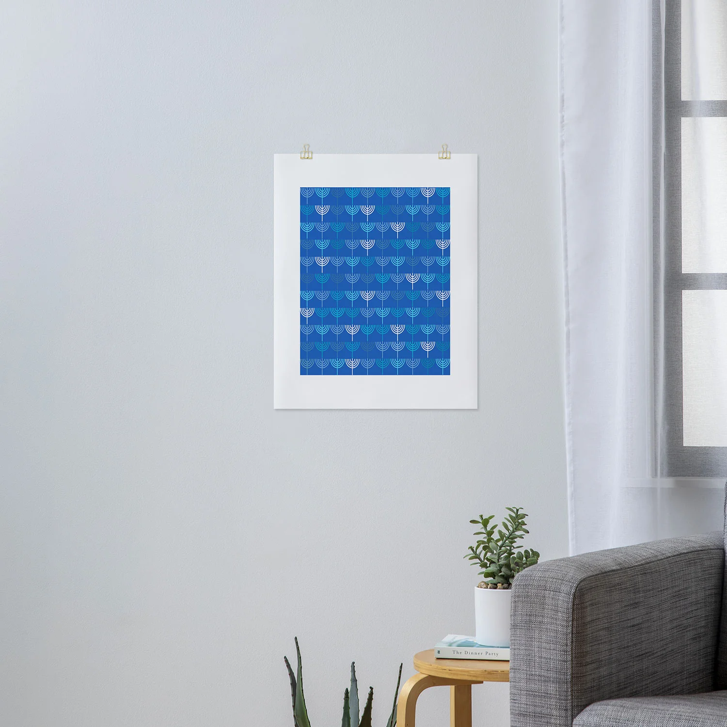 Kierkegaard Design Studio Hanukkah Chanukah Menorah Art Print - Image 9