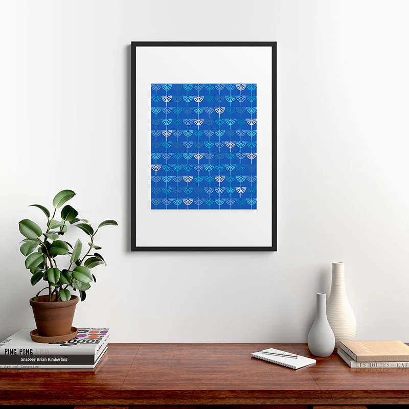 Kierkegaard Design Studio Hanukkah Chanukah Menorah Framed Art Print - Image 36