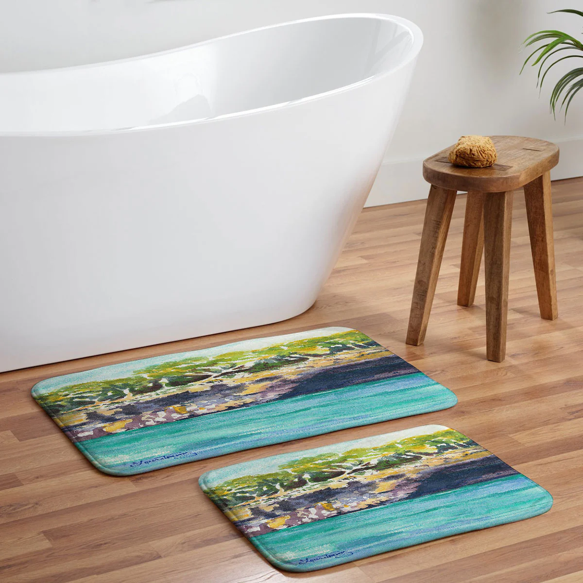 Laura Trevey Palma Cliffs Memory Foam Bath Mat - Image 5