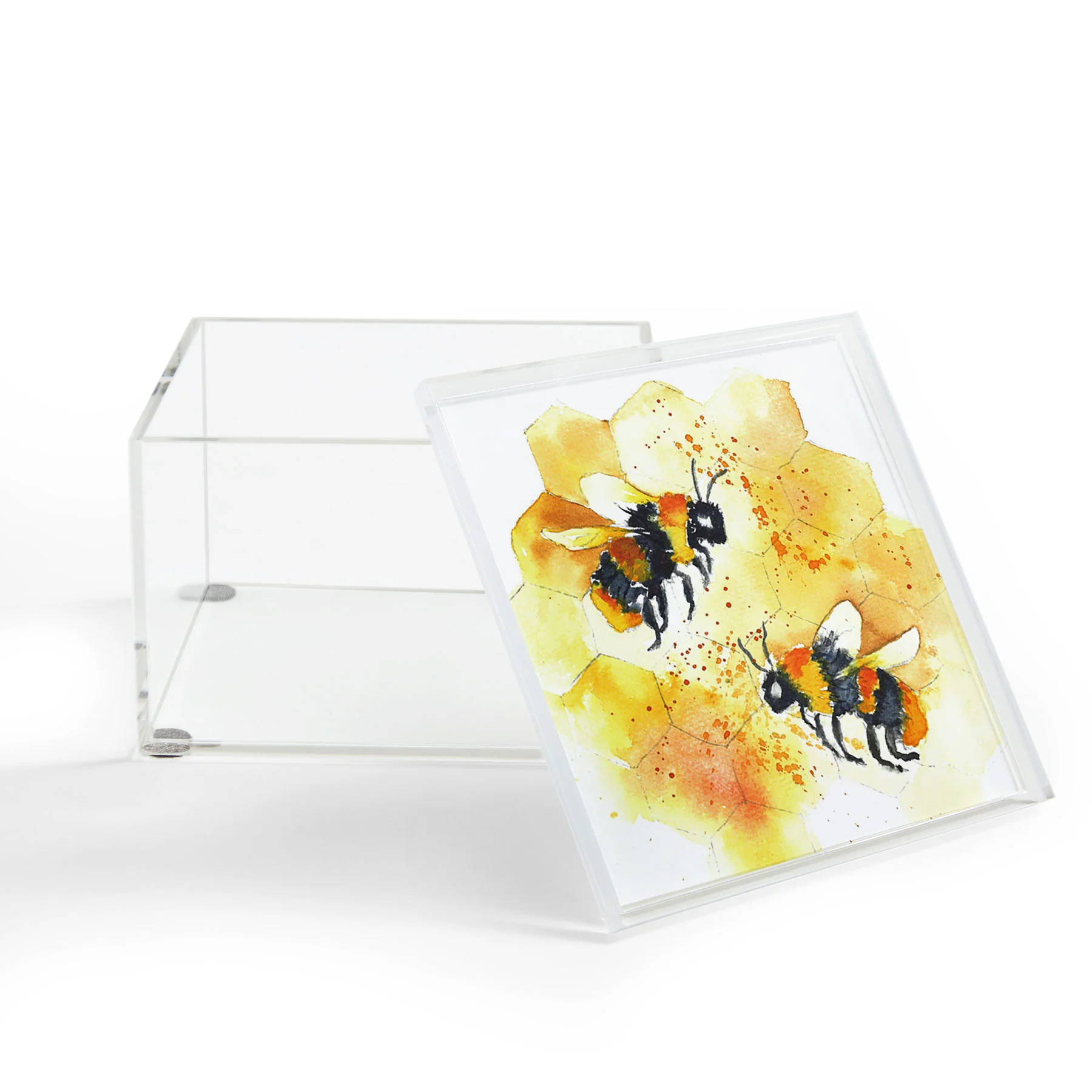 Laura Trevey Two Honey Bees Acrylic Box - Image 2