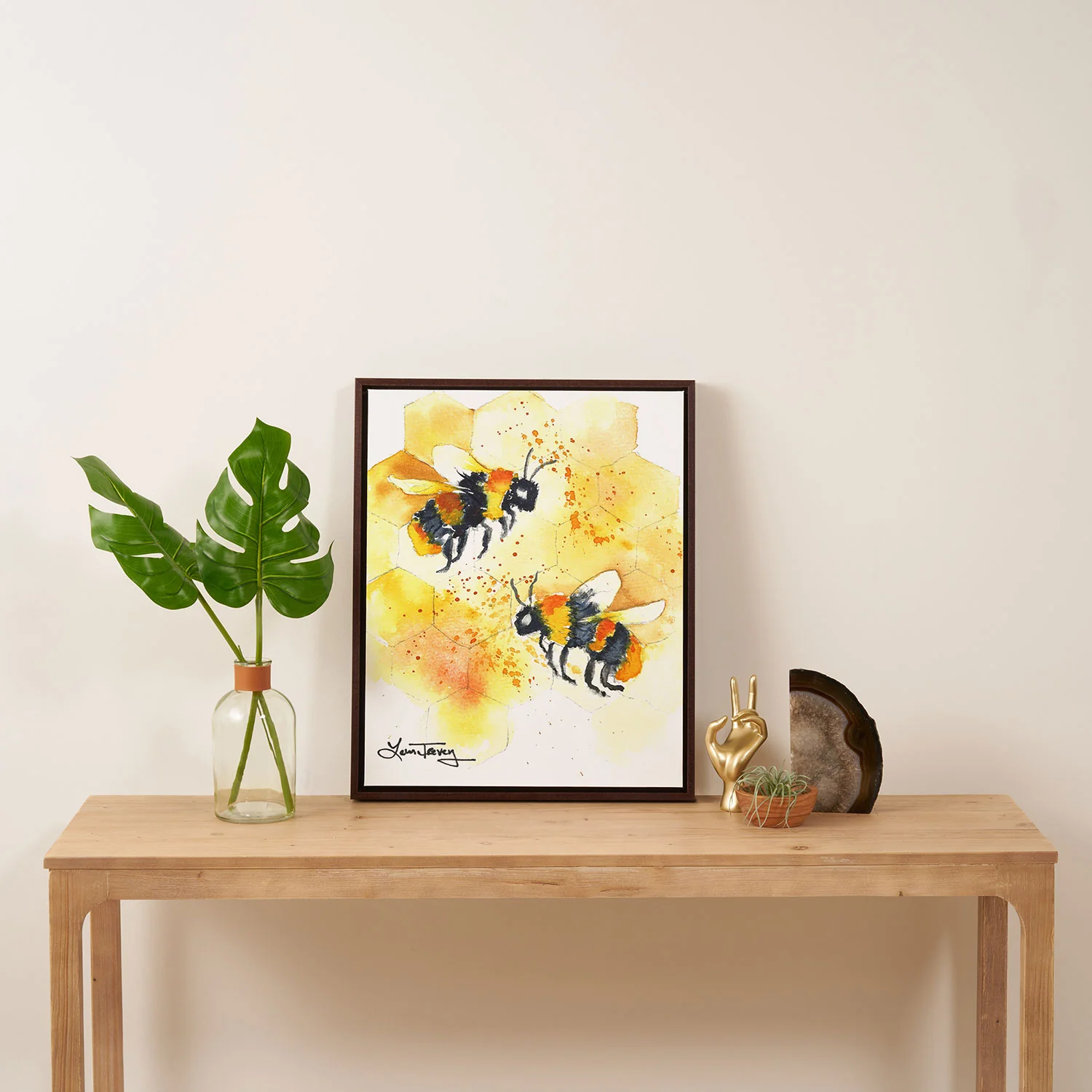 Laura Trevey Two Honey Bees Art Canvas - Image 28