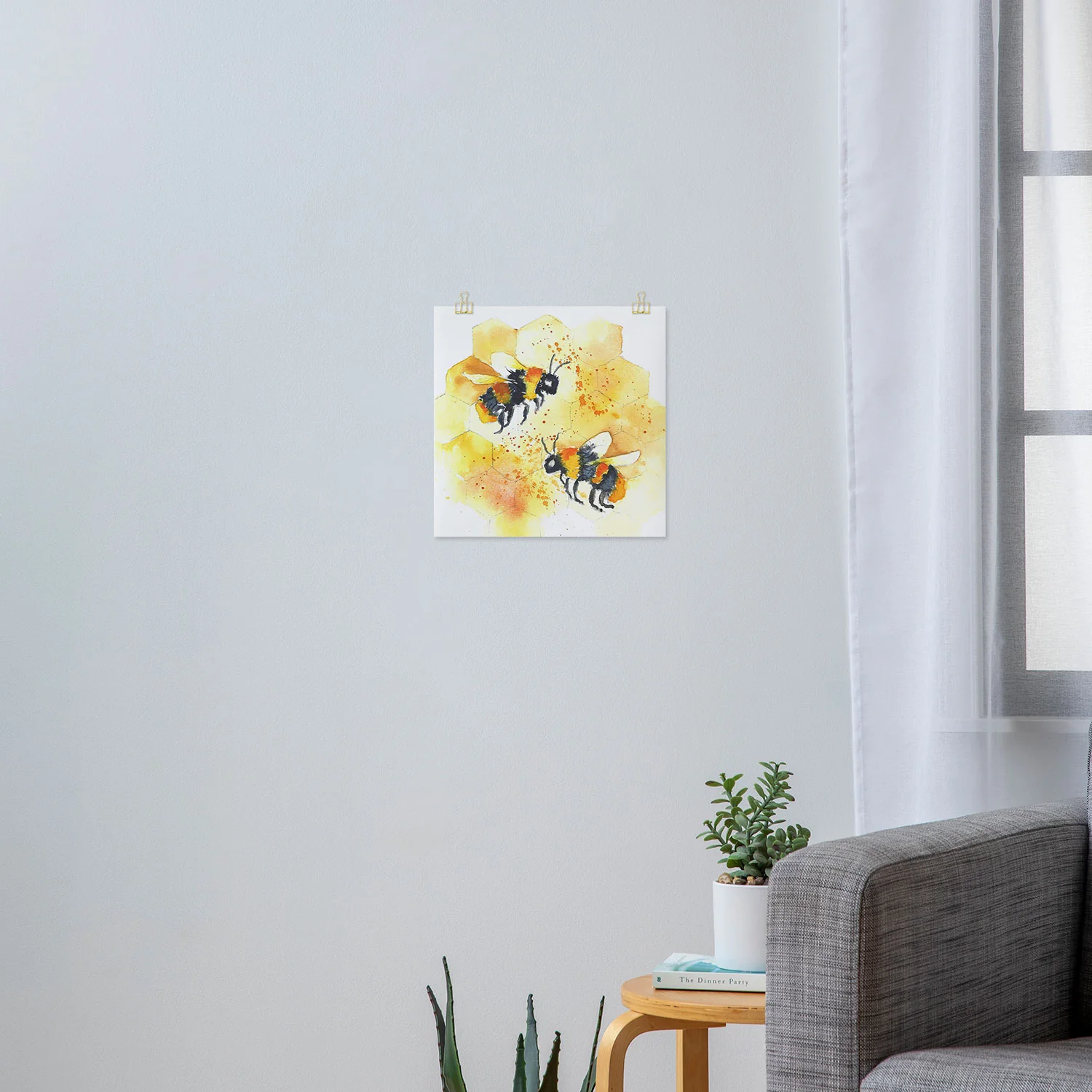 Laura Trevey Two Honey Bees Art Print - Image 15