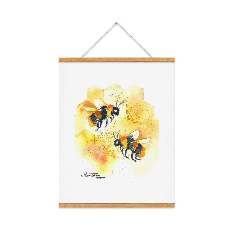 Laura Trevey Two Honey Bees Art Print - Image 34