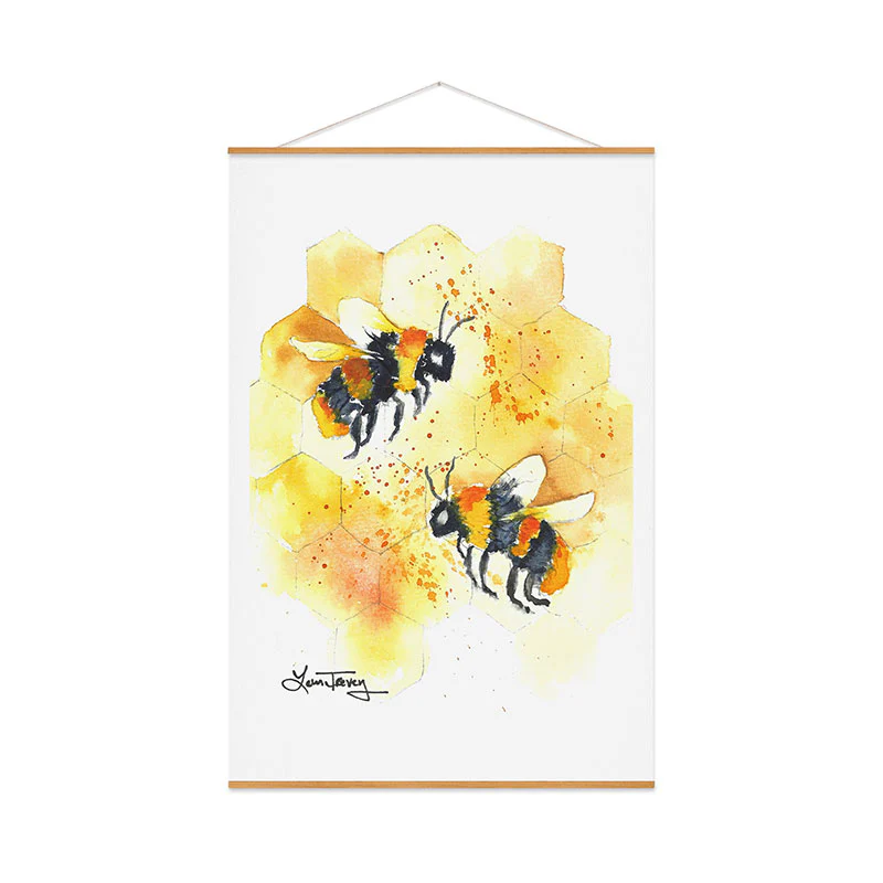 Laura Trevey Two Honey Bees Art Print - Image 52