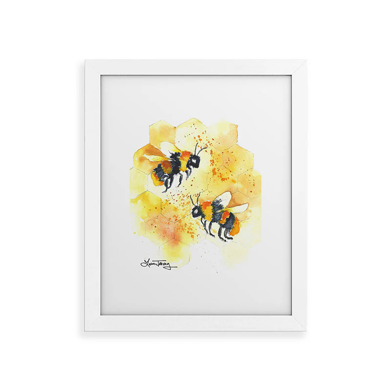 Laura Trevey Two Honey Bees Framed Art Print - Image 15
