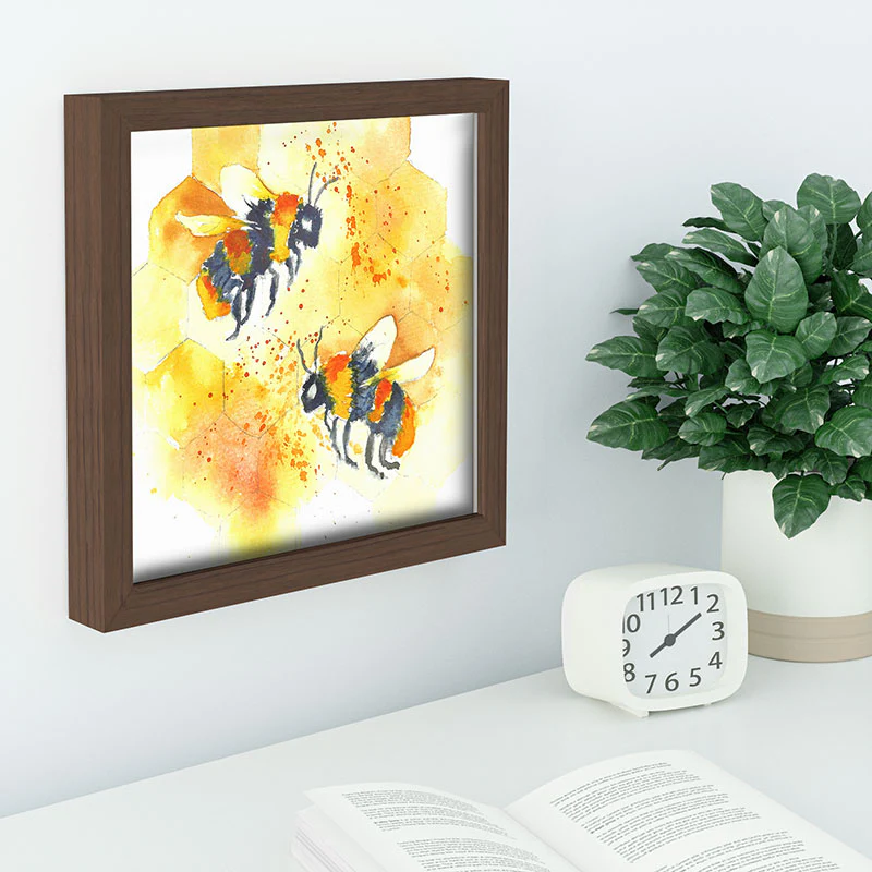 Laura Trevey Two Honey Bees Recessed Framing Square - Image 8
