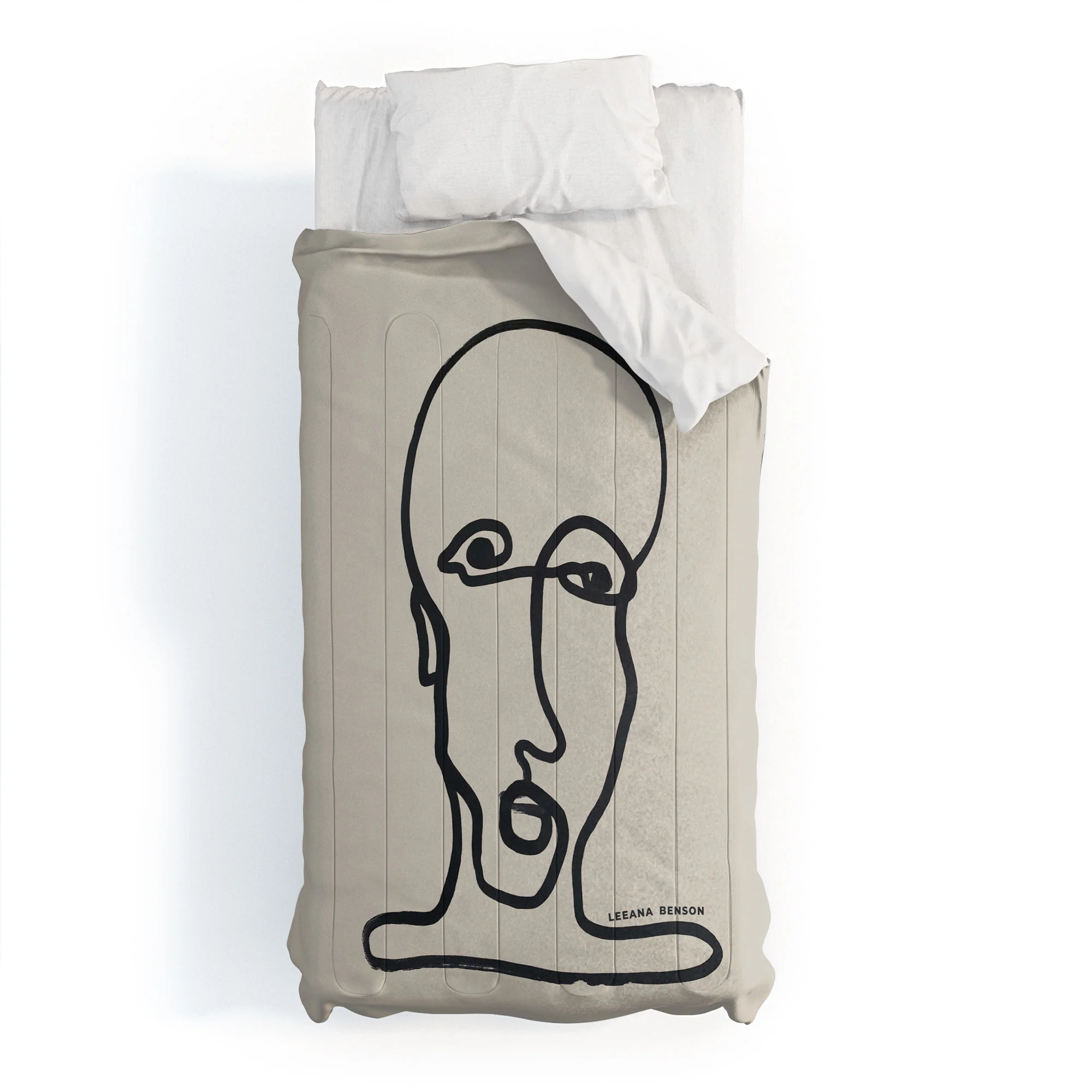 Leeana Benson Portrait 1 Comforter - Image 7