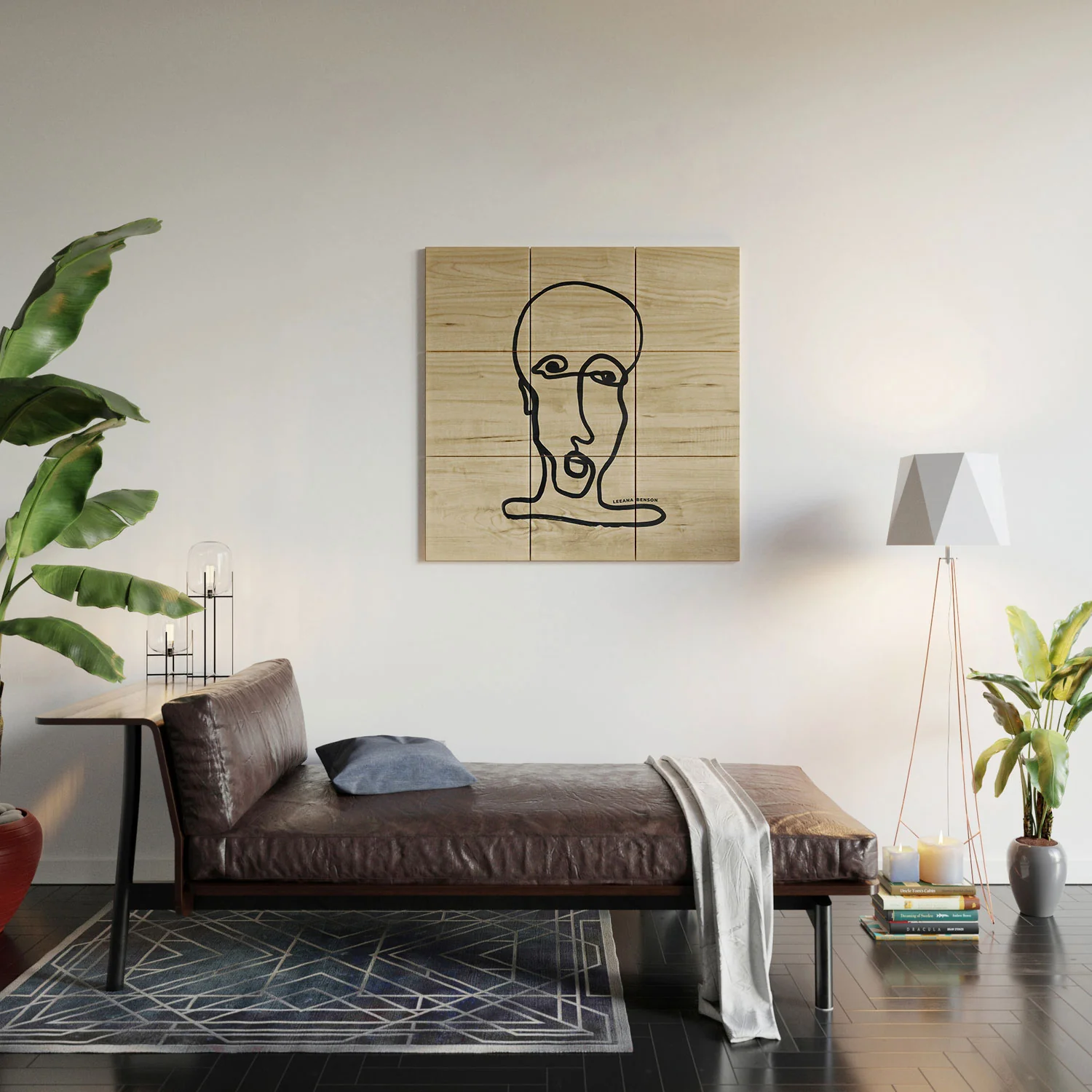 Leeana Benson Portrait 1 Wood Wall Mural - Image 4
