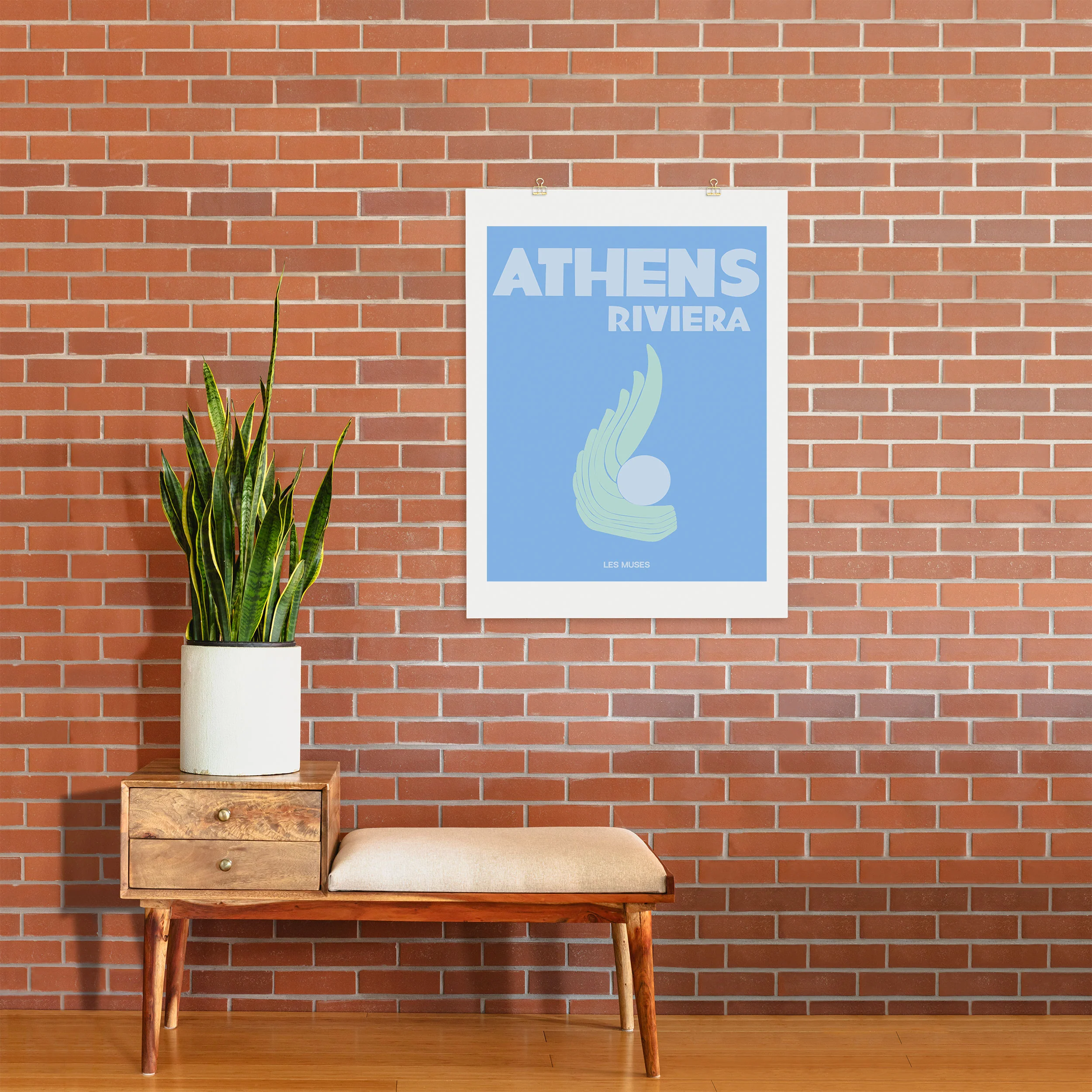les muses athens riviera Art Print - Image 23