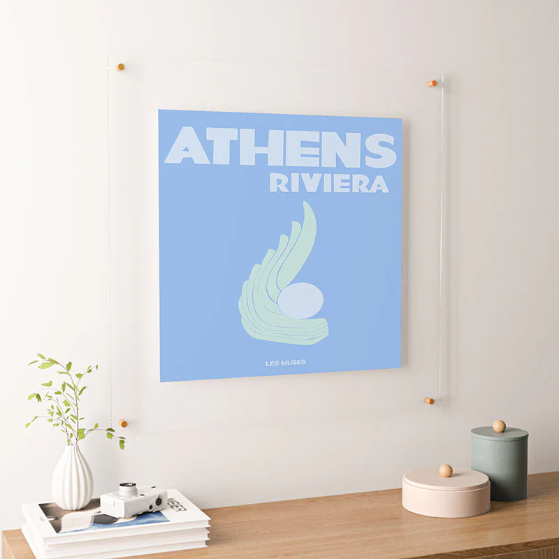 les muses athens riviera Floating Acrylic Print - Image 38