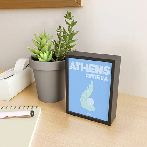 les muses athens riviera Framed Mini Art Print - Image 6