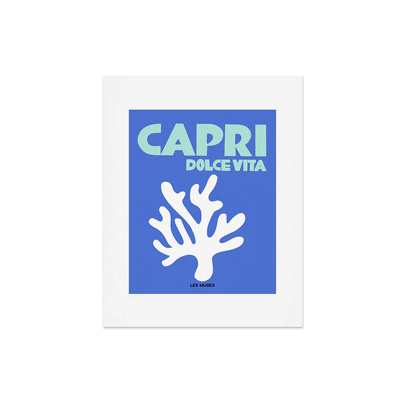 les muses capri dolce vita Art Print - Image 7
