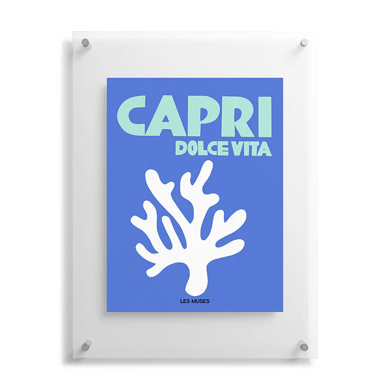 les muses capri dolce vita Floating Acrylic Print - Image 21