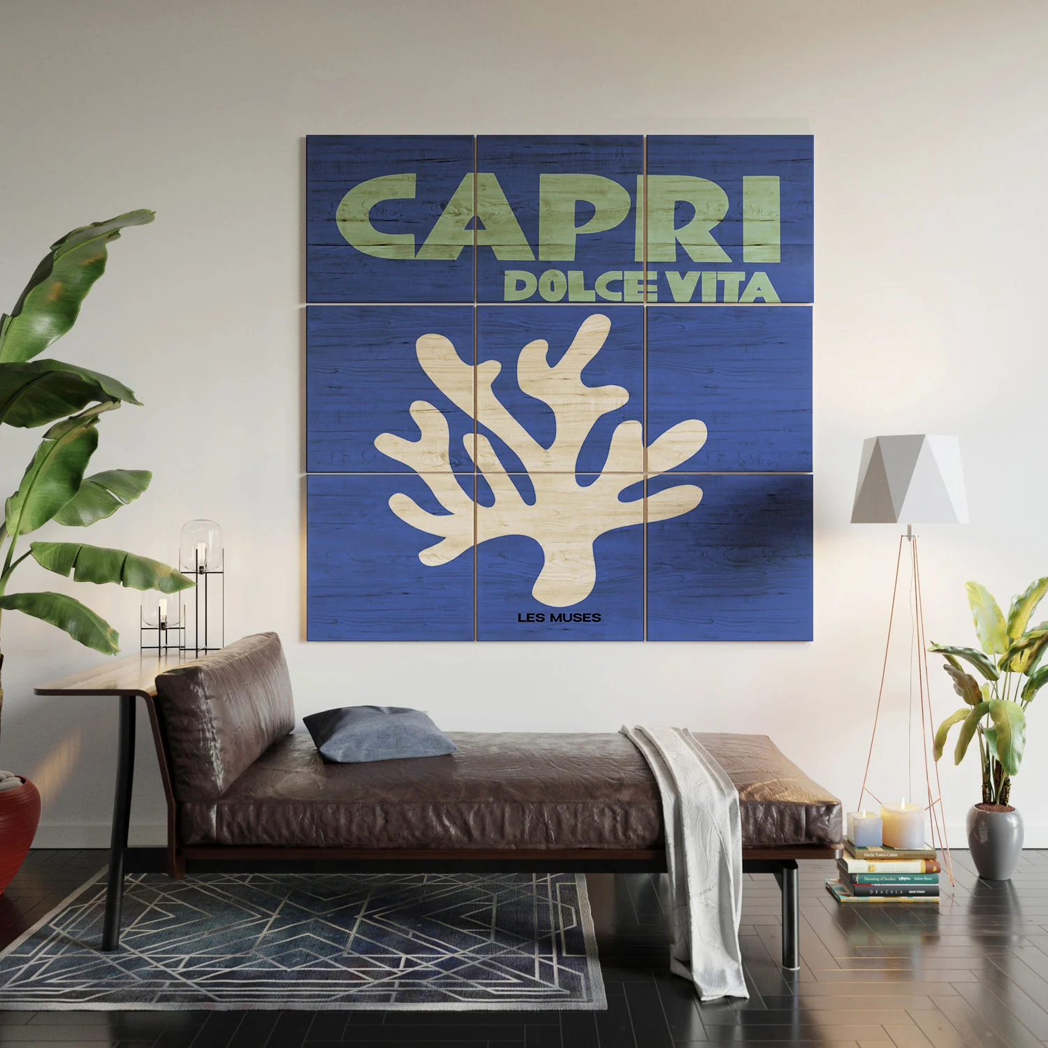 les muses capri dolce vita Wood Wall Mural - Image 6