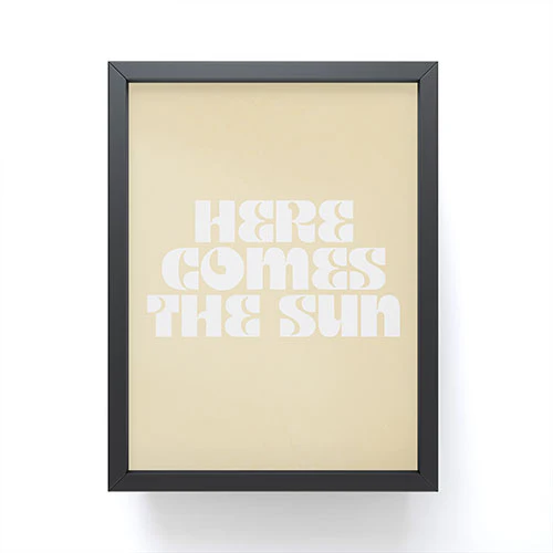les muses here comes the sun I Framed Mini Art Print - Image 2