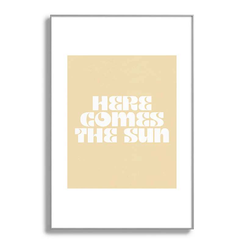 les muses here comes the sun I Metal Framed Art Print - Image 41