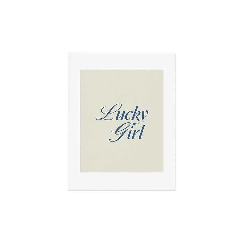 les muses lucky girl Art Print - Image 4