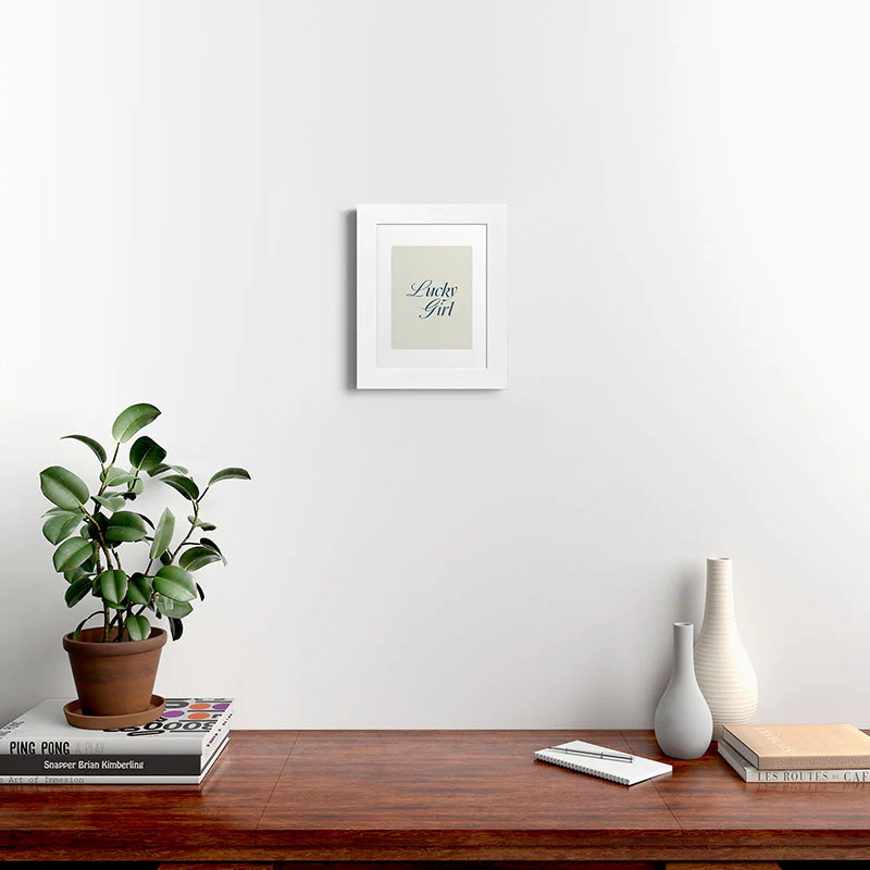 les muses lucky girl Framed Art Print - Image 16