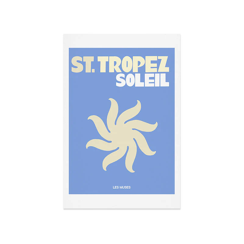 les muses st tropez soleil Art Print - Image 25