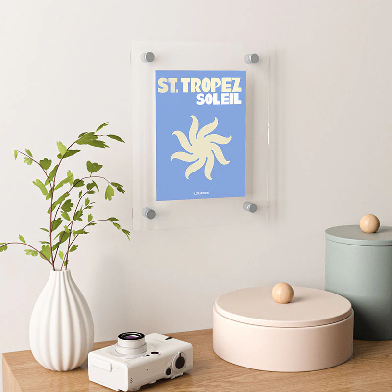 les muses st tropez soleil Floating Acrylic Print - Image 4