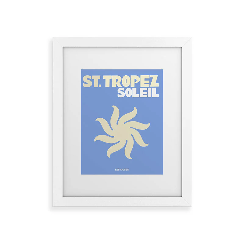 les muses st tropez soleil Framed Art Print - Image 13