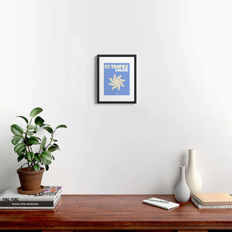 les muses st tropez soleil Framed Art Print - Image 28