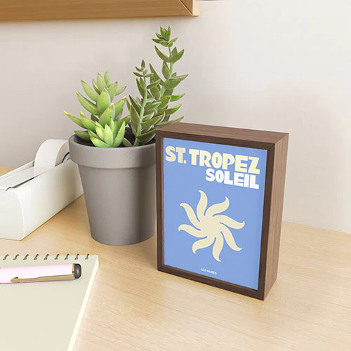 les muses st tropez soleil Framed Mini Art Print - Image 7