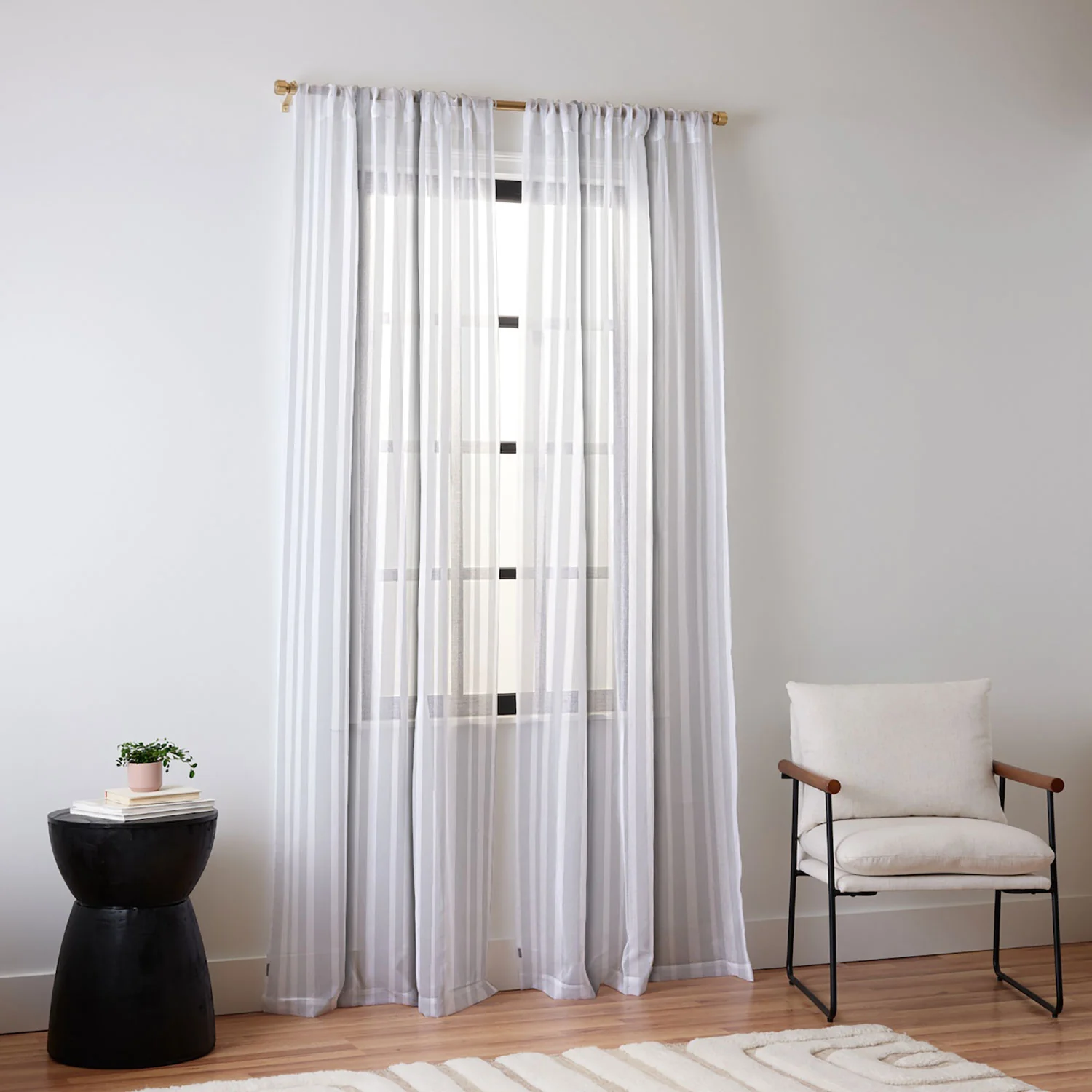 Lisa Argyropoulos Dove Stripe Sheer Non Repeat - Image 2