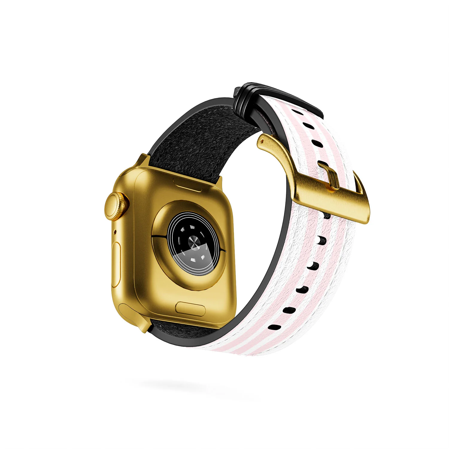 Lisa Argyropoulos Soft Blush Stripes Apple Watch Band - Image 11