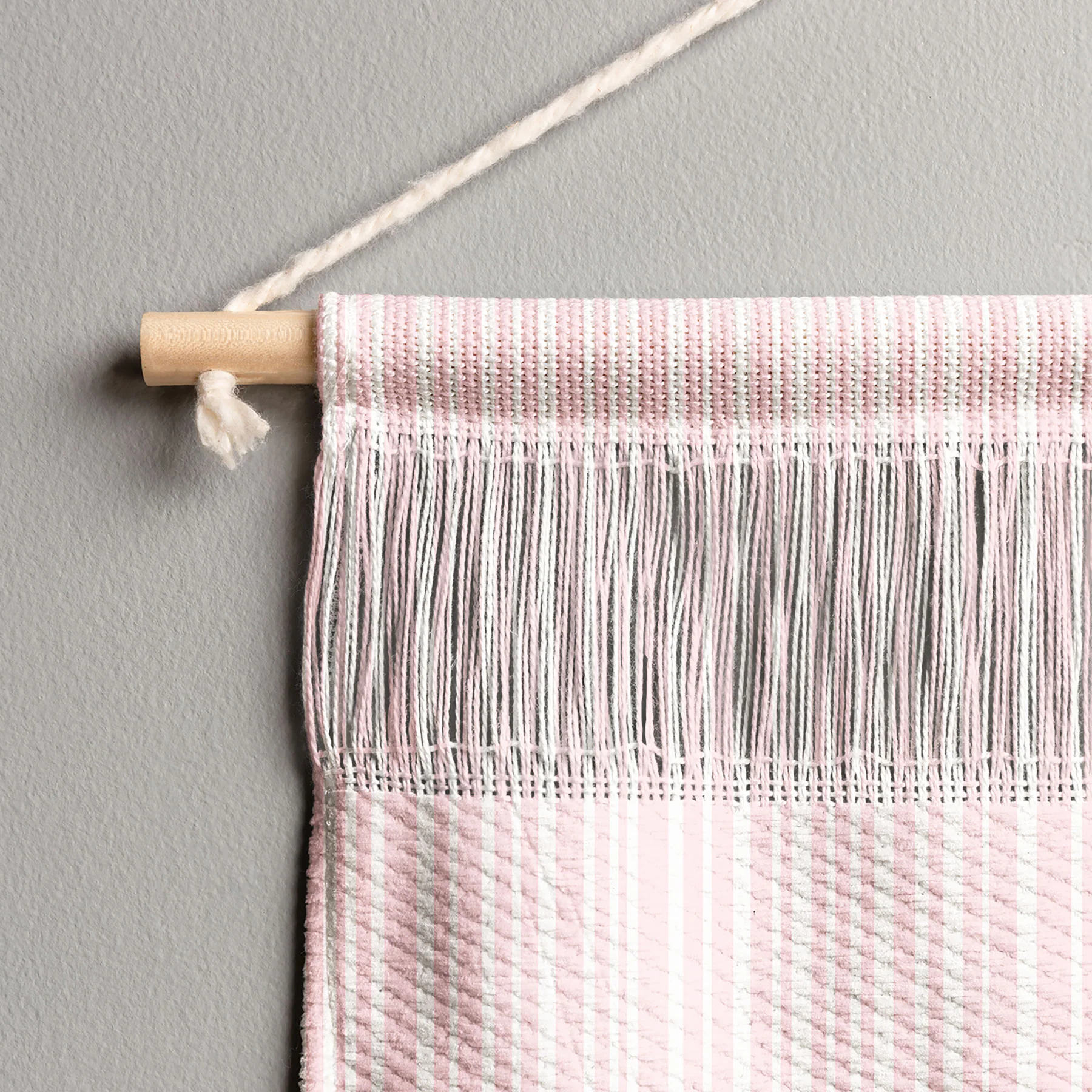 Lisa Argyropoulos Soft Blush Stripes Wall Hanging Landscape - Image 6