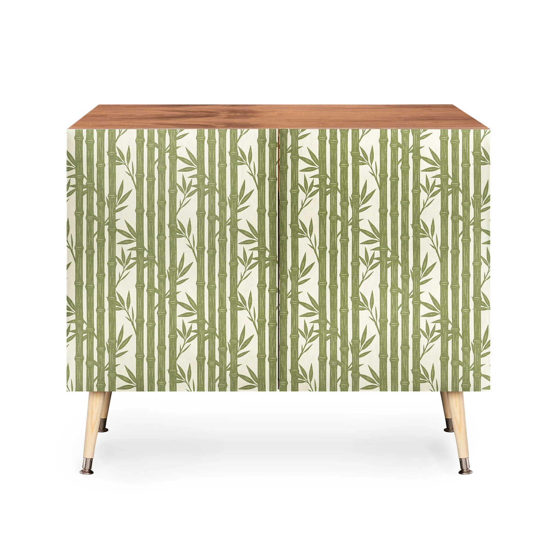 Little Arrow Design Co bamboo stripes green Credenza - Image 13