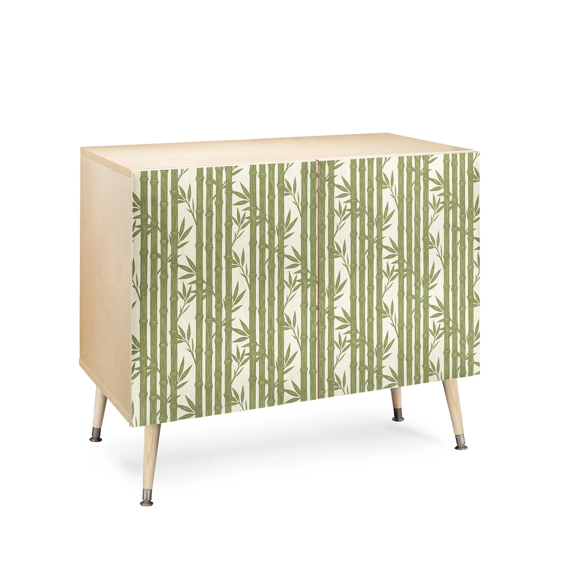 Little Arrow Design Co bamboo stripes green Credenza - Image 17