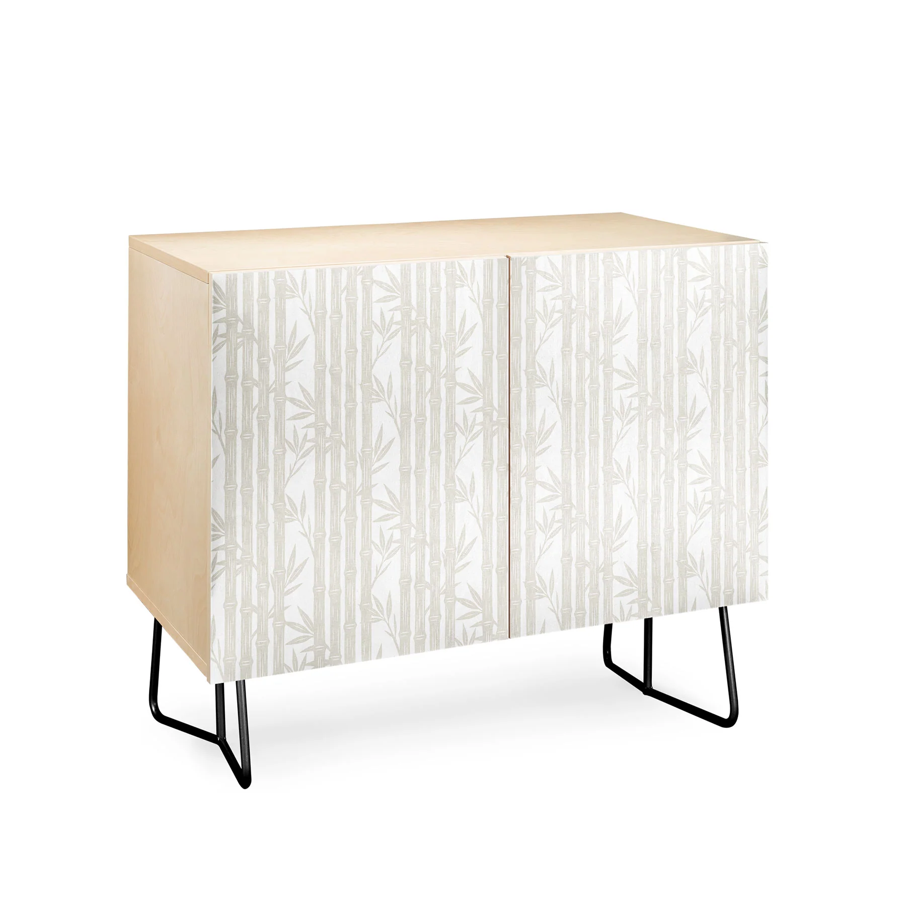 Little Arrow Design Co bamboo stripes neutral Credenza - Image 11