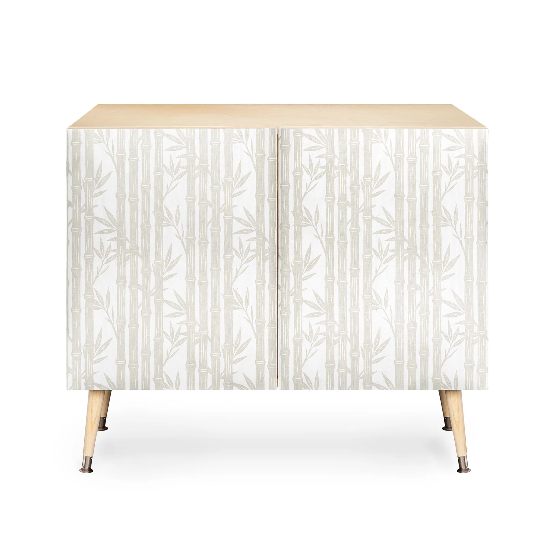 Little Arrow Design Co bamboo stripes neutral Credenza - Image 16