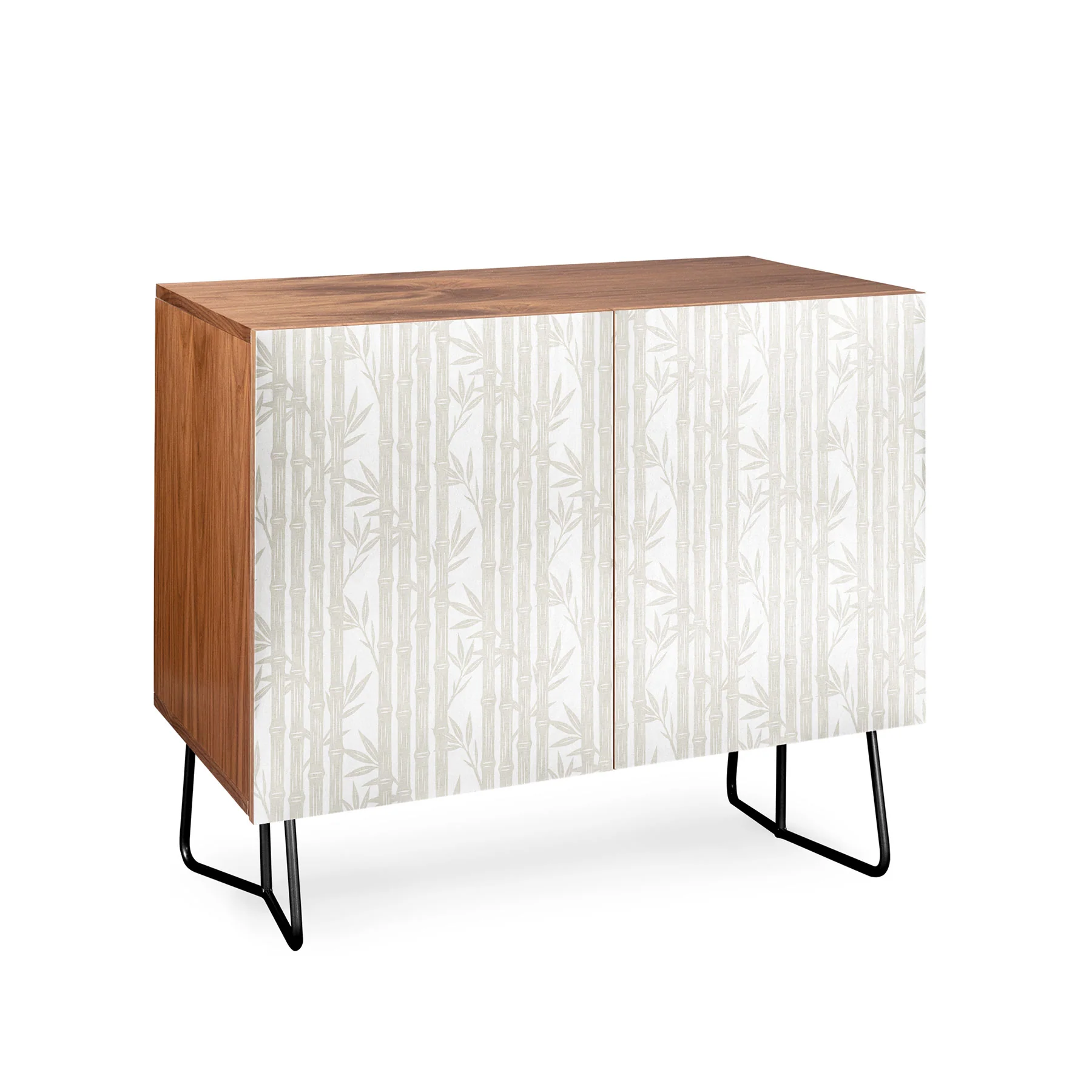 Little Arrow Design Co bamboo stripes neutral Credenza - Image 5
