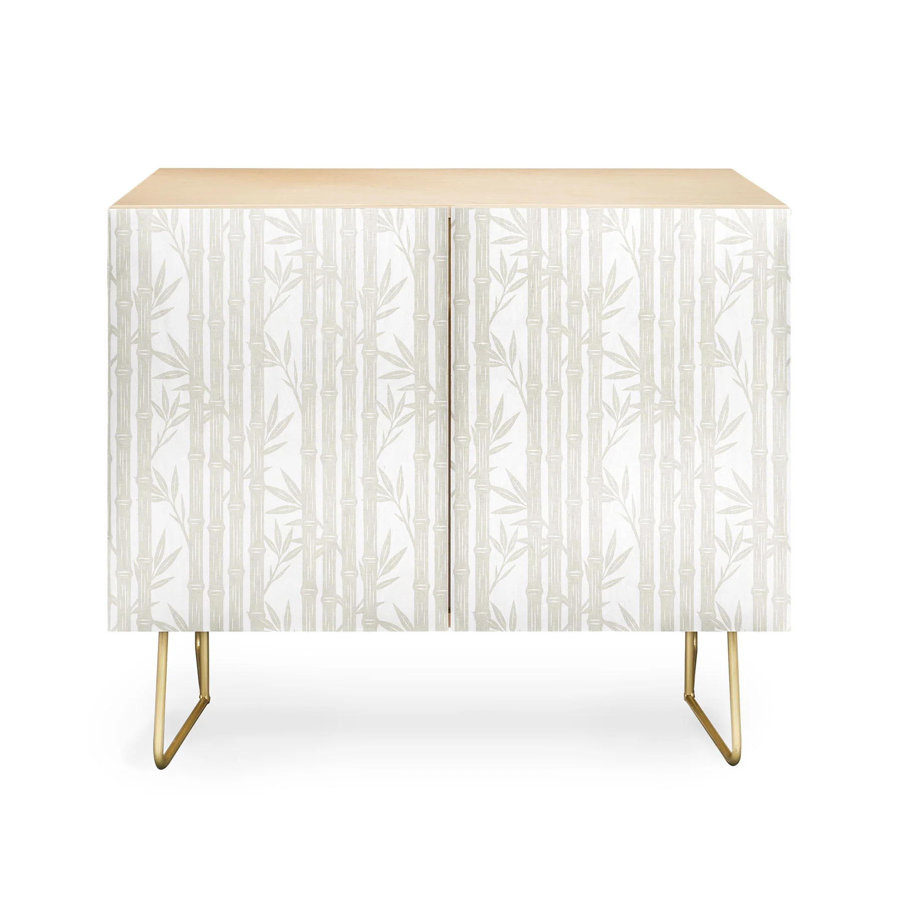 Little Arrow Design Co bamboo stripes neutral Credenza - Image 7