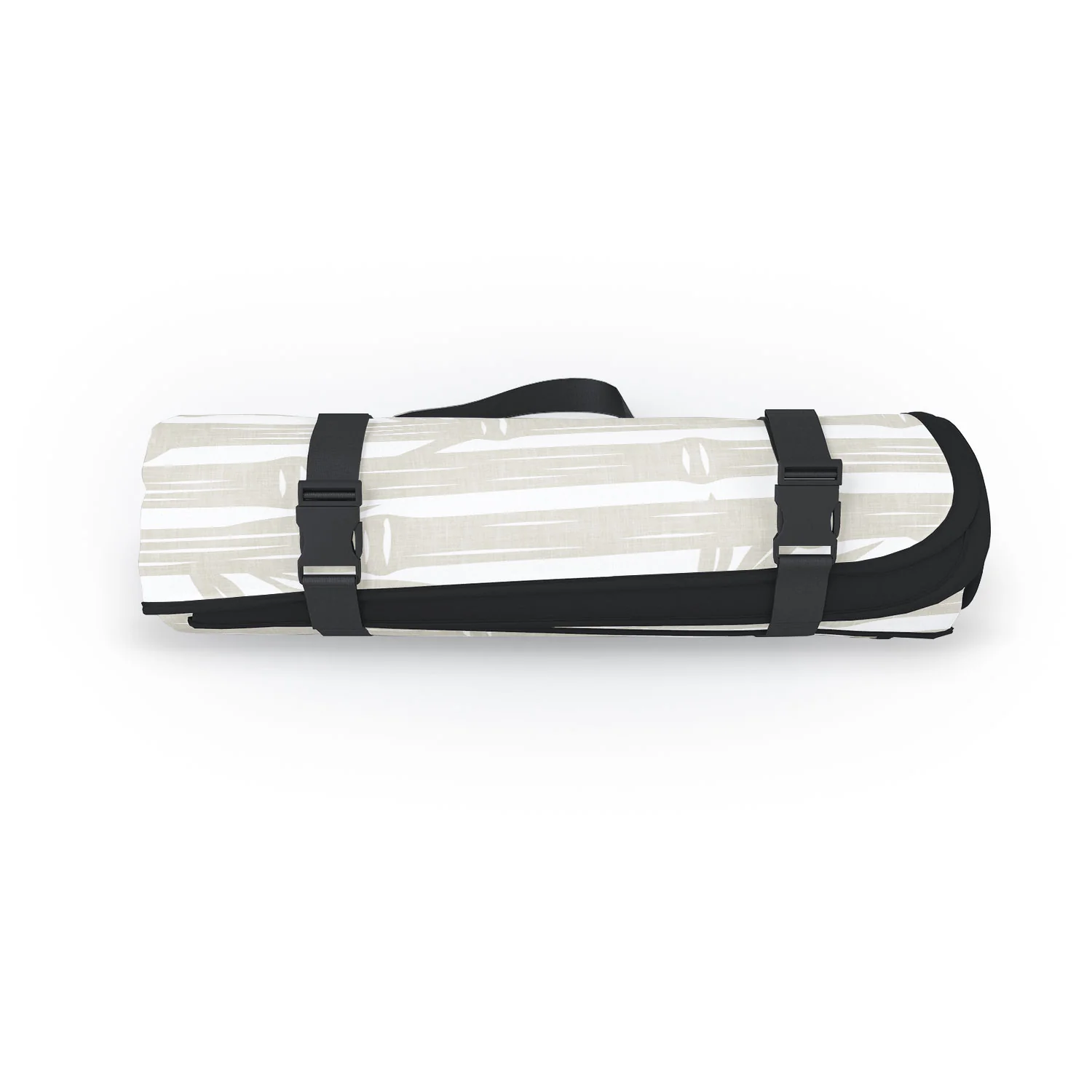 Little Arrow Design Co bamboo stripes neutral Picnic Blanket - Image 2