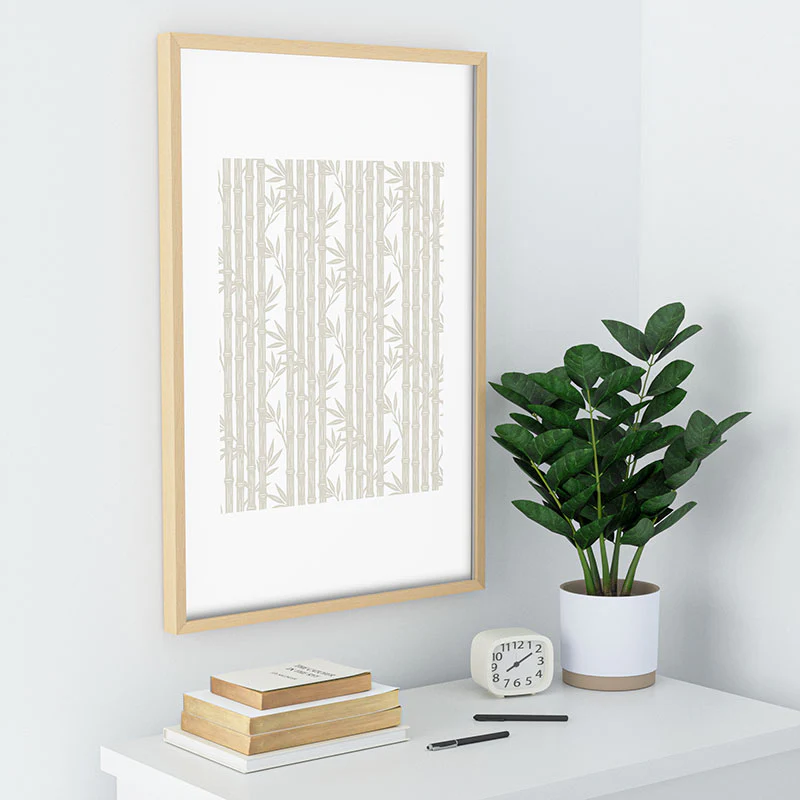 Little Arrow Design Co bamboo stripes neutral Recessed Framing Rectangle - Image 30