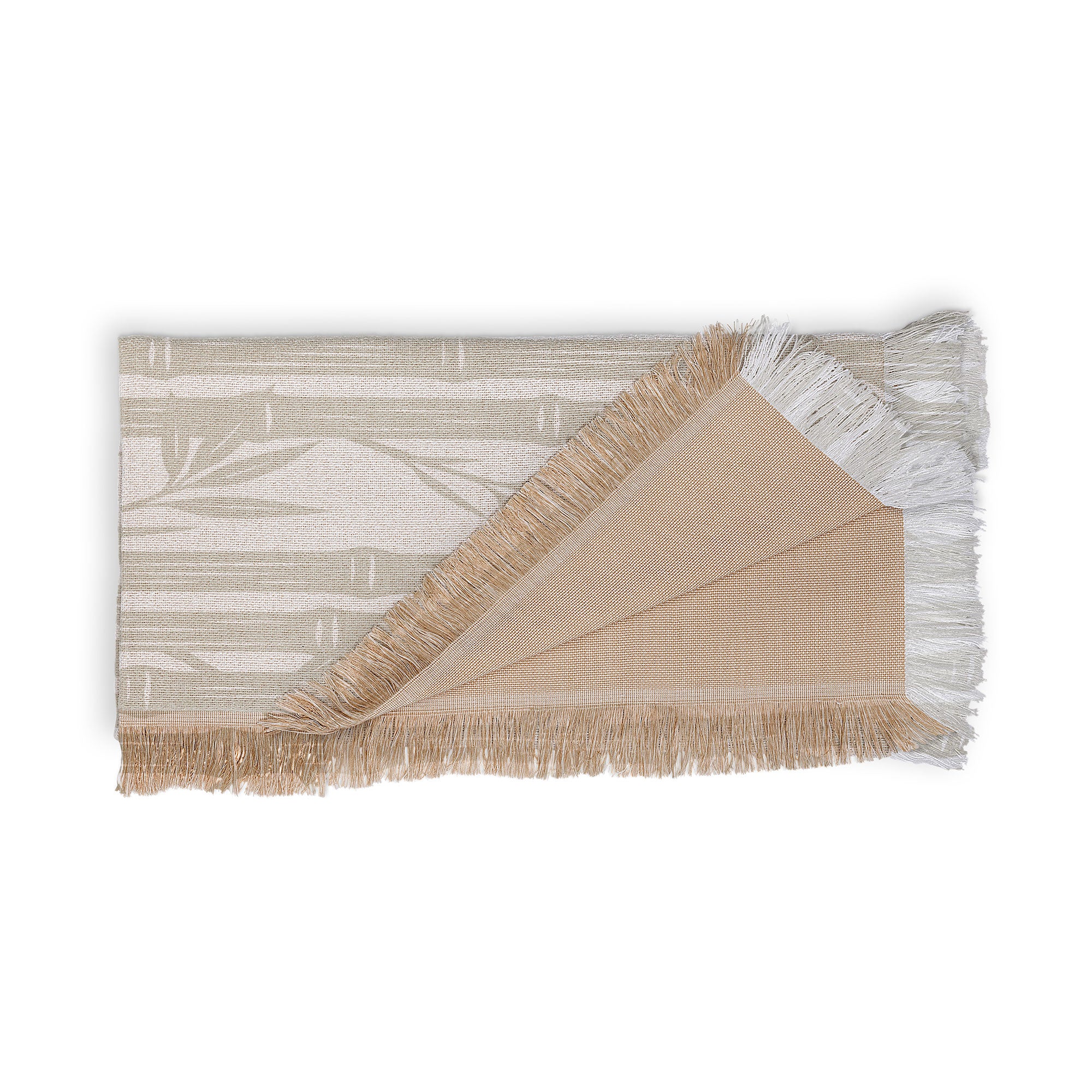 Little Arrow Design Co bamboo stripes neutral Throw Blanket - Image 4