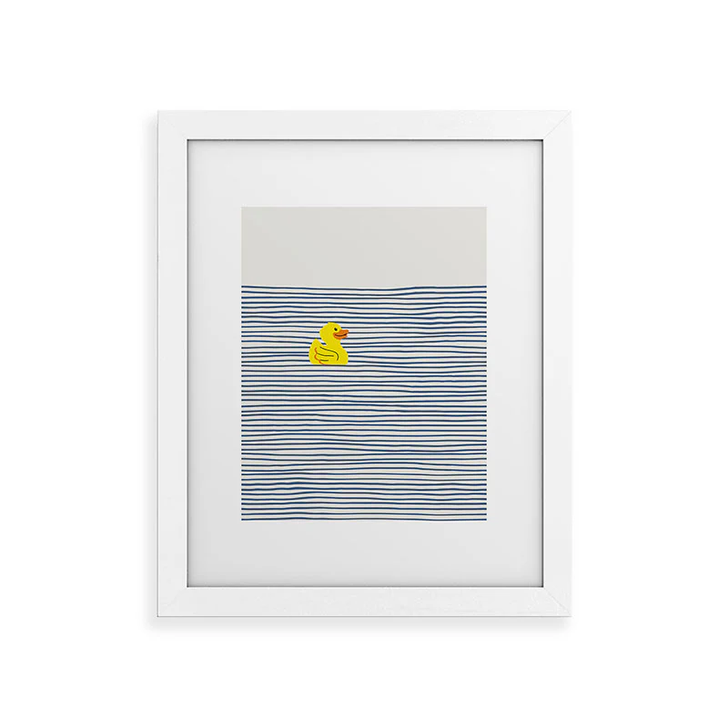 Little Dean Yellow rubber ducky Framed Art Print - Image 15