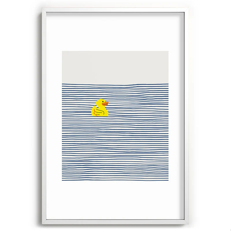 Little Dean Yellow rubber ducky Recessed Framing Rectangle - Image 27
