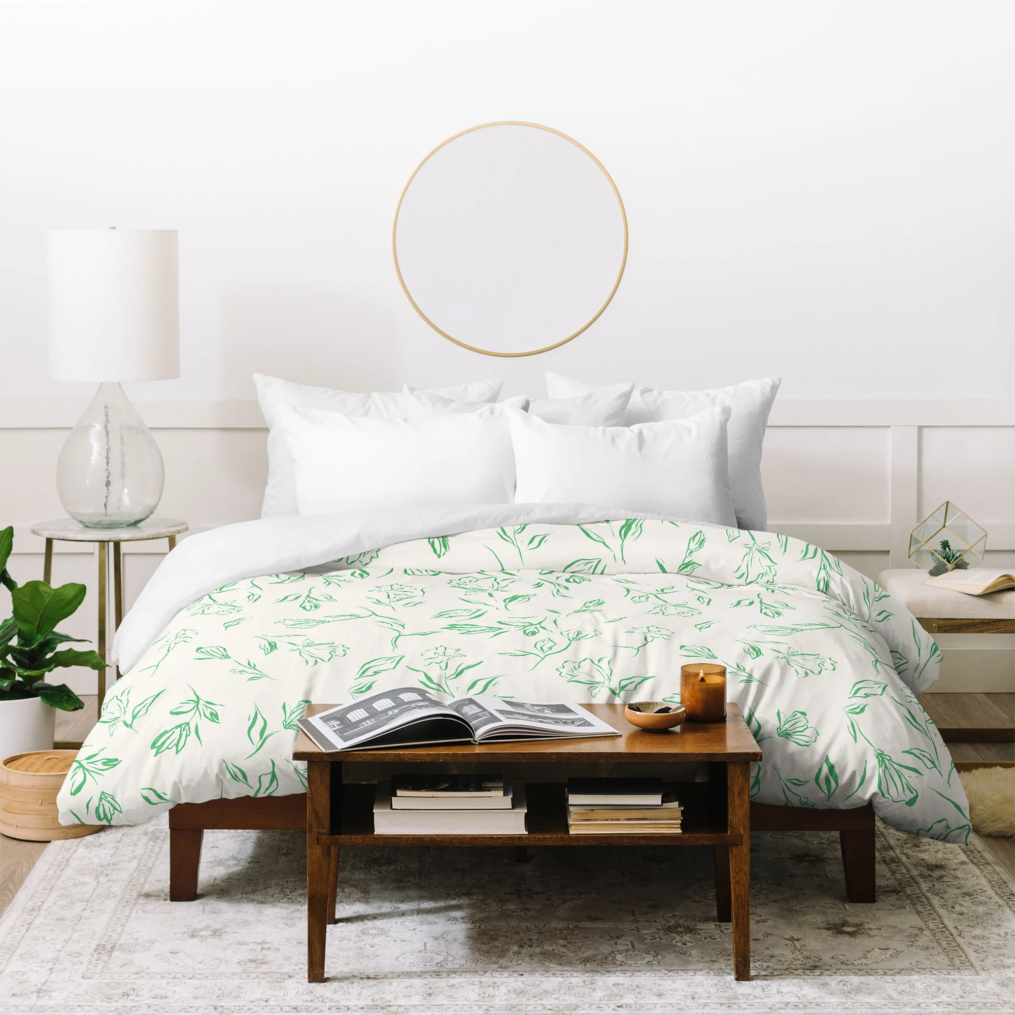 LouBruzzoni Romantic green Duvet Cover - Image 12