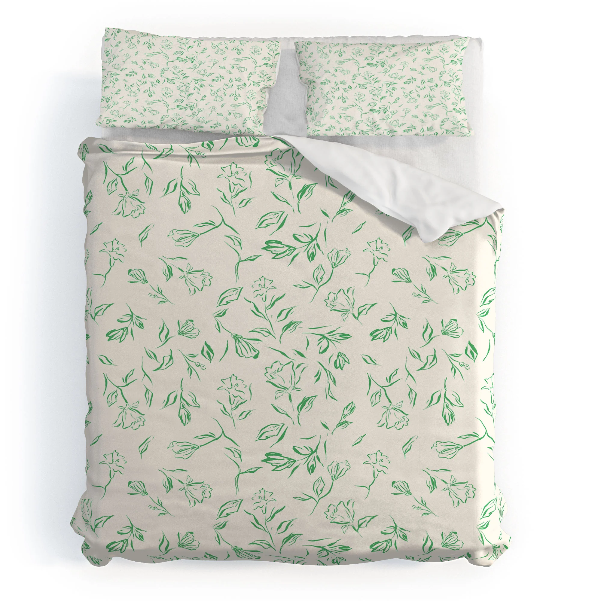 LouBruzzoni Romantic green Duvet Cover - Image 57