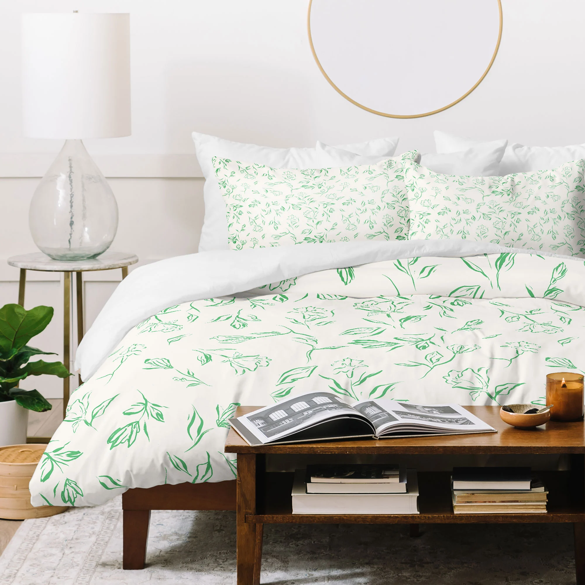 LouBruzzoni Romantic green Duvet Cover - Image 59