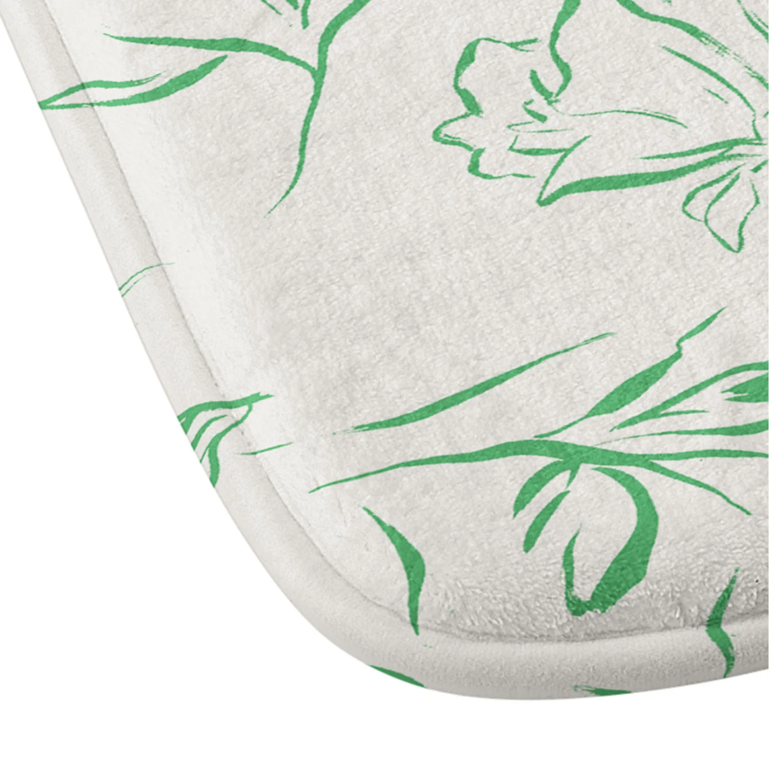 LouBruzzoni Romantic green Memory Foam Bath Mat - Image 3