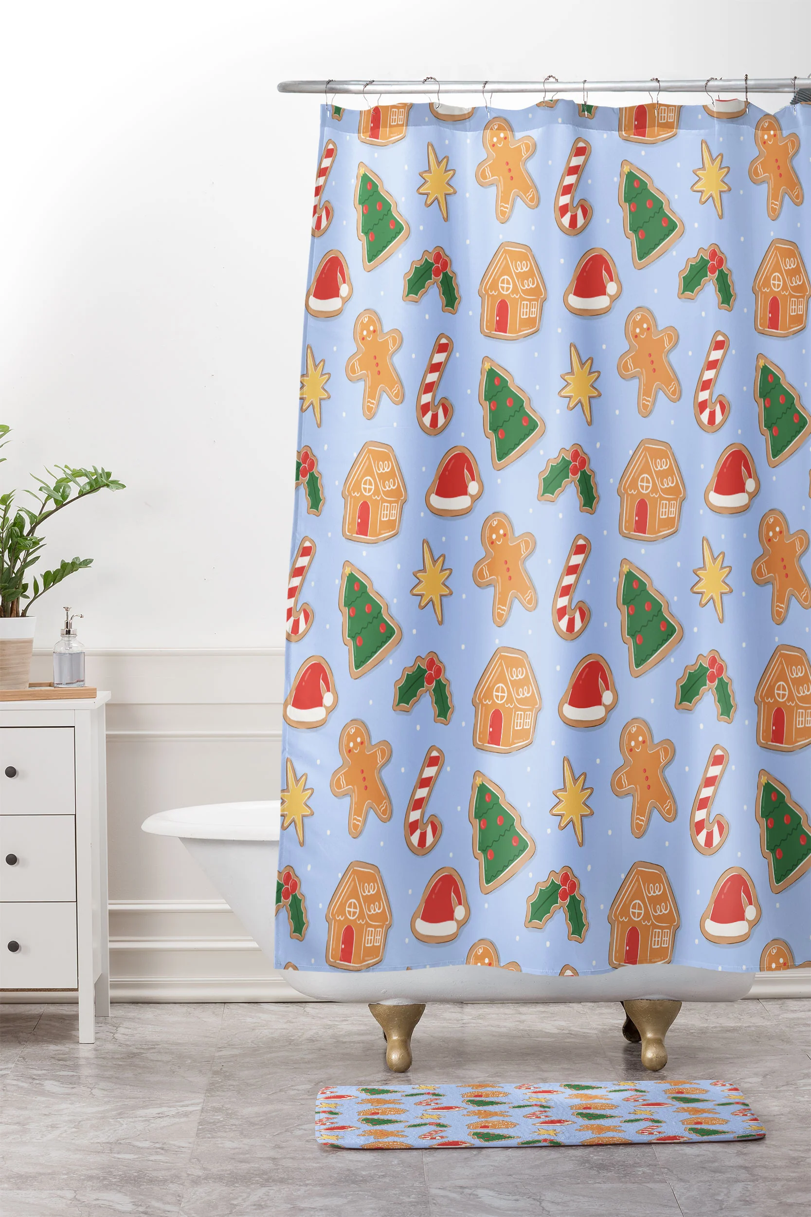 Love_Ryming Christmas Cookies Memory Foam Bath Mat - Image 4