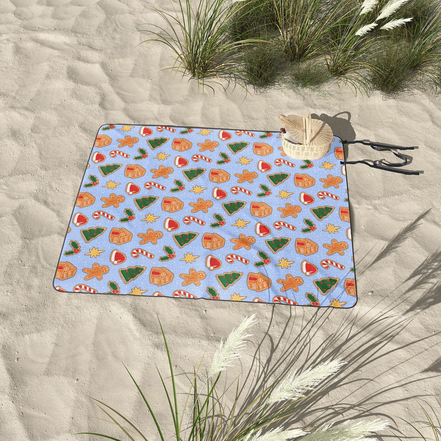 Love_Ryming Christmas Cookies Picnic Blanket - Image 3