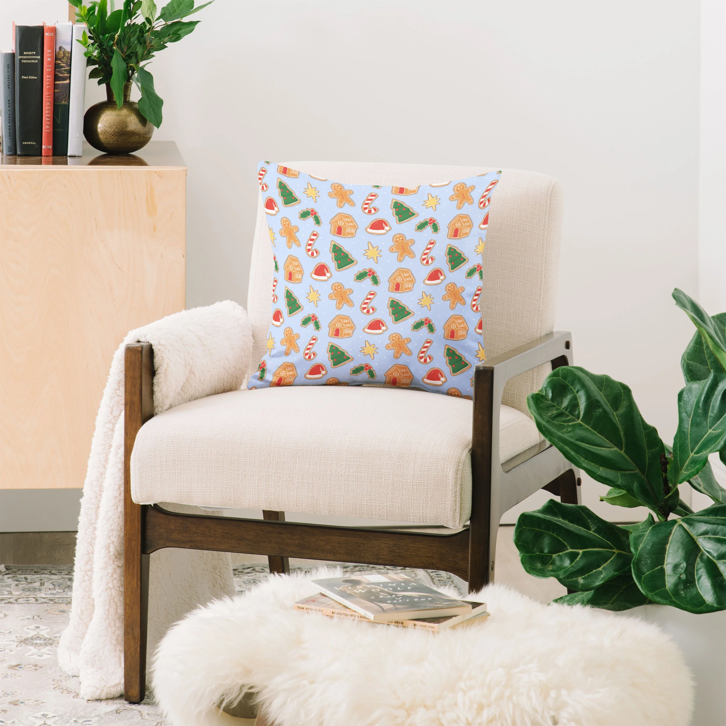 Love_Ryming Christmas Cookies Throw Pillow - Image 2